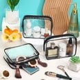thumbnail image 2 of Bolsas de maquillaje Sanwuta, 100 unidades, a granel, de PVC impermeables aprobadas por la TSA, 2 of 7