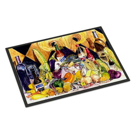 - Crystal Hot Sauce with Fleur De lis and Wine Door Mat