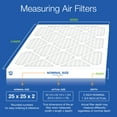 thumbnail image 3 of Nordic Pure 25x25x2 Pleated Air Filters MERV 13 Plus Carbon 3 Pack, 3 of 7