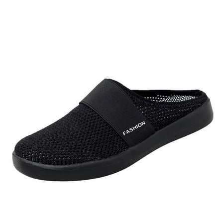 AnuirheiH Women Shoes Breathable Slip-on Mesh Outdoor Leisure Casual Sneakers Sale Clearance