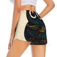 thumbnail image 3 of Haiem Owl with Mandala Women's 2 in 1 Running Shorts - Lightweight Athletic Workout Gym Yoga Breathable Sports Shorts Liner with Phone Pockets-Medium, 3 of 9