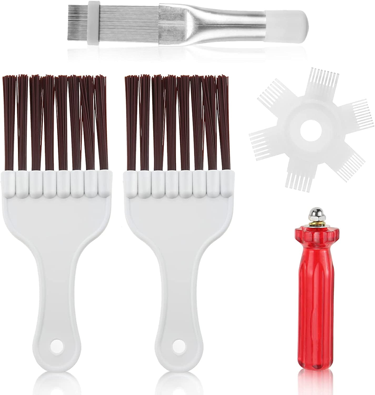 4 Pcs Air Conditioner Condenser Fin Cleaning Brush, Coil Condenser