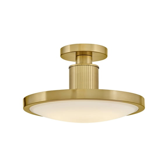 Hinkley Lighting 47593 Kieran 15" Wide Led Semi-Flush Ceiling Fixture - Brass