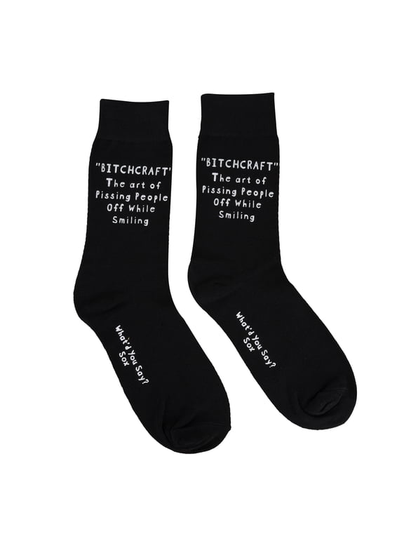 Funny Novelty Socks, Fun Cool Crazy Socks With Funny Quotes, Unisex Crew Socks, One Size Fits Most, Gift for Birthday, Bachelor Party, Anniversary, Wedding, Baby Shower