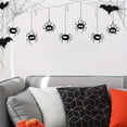 thumbnail image 3 of Contemporary Animal Theme Wall Stickers - Semi-Matte PVC Spider & Web Decals, Self-Adhesive & Detachable Horror Spider Decoration for Halloween, Plastic Surface-Compatible, Rectangle Shape, 3 of 5