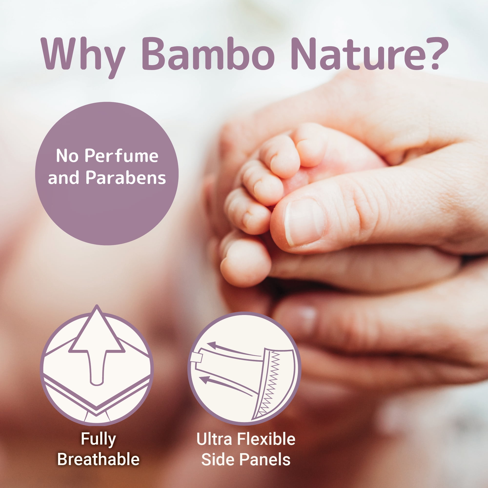 Bambo Nature Hypoallergenic Dream Baby Diapers, Premium Eco-Labeled Sustainable Diapers, Enhanced Leakage Protection, Totally Chlorine-free, Skin Friendly, and Super Absorbent - Size 0 (144 Count)