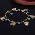thumbnail image 5 of Segolike Boho Anklet Chain, Handmade Dainty Beach Ankle Bracelet Adjustable Layered Turquoises Beads Dangle Foot Women, 5 of 7