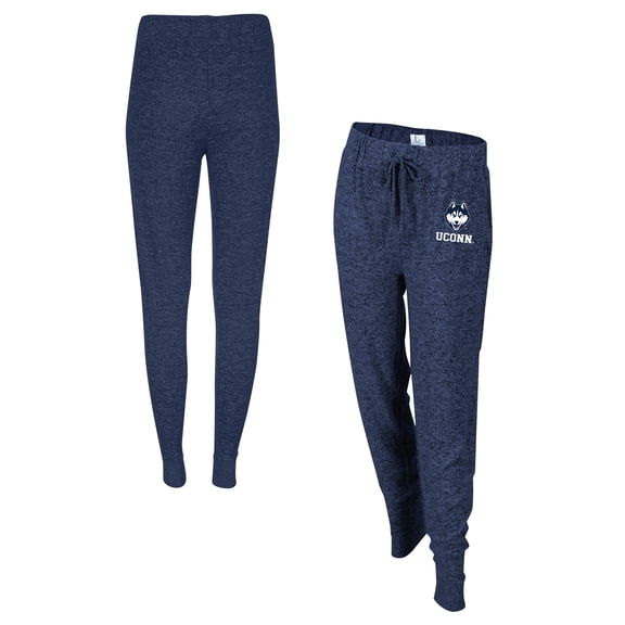 Women's Boxercraft Navy UConn Huskies Cuddle Tri-Blend Jogger Pants
