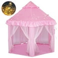 thumbnail image 5 of TOPCHANCES Play Tent for Kids, Princess Castle Playhouse Tent for Girls with LED Star Lights, Indoor & Outdoor Large Kids Play Tent,Pink, 5 of 8