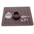 thumbnail image 3 of Lubelski 48 Holes Macaron Non-Stick Silicone Mat Decorating Pot Kitchen Baking Mold Set, 3 of 9