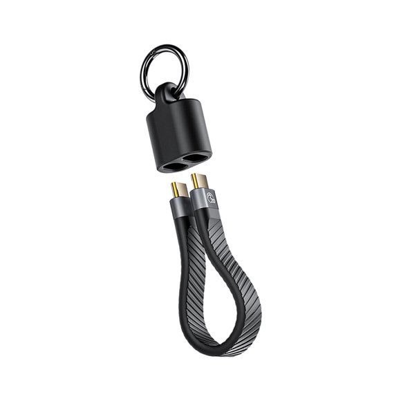 USB C Keychain Data Cable 10/20/40Gbps 60/100/240W Fast Charging Cable 4K Video Transfer Gold Plate Connectors