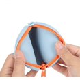 thumbnail image 5 of ShenMo Small Purple Silicone Circular Coin Purse: Small Ether Pocket Change Wallet Coin Wallet Cute Handheld Waterproof Data Cable Bag, 5 of 5