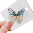 thumbnail image 3 of Necvior Sparkling Rhinestones Butterfly Brooch Sophisticated Butterfly Brooch Lapel Pin Jewelry for Gifting and Personal Style, 3 of 10