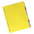thumbnail image 3 of SHISUYAN 12Pcs A4 Colored Tab Dividers with 11 Holes for Indexing and Classification, 3 of 8