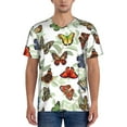 thumbnail image 4 of Haiem Hip Hop Hipster Baseball Jersey Button Down Shirts Sports Uniforms Men Women Jersey(Multicolored Butterflies,Medium), 4 of 9