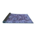 thumbnail image 2 of Ahgly Company Indoor Square Oriental Blue Traditional Area Rugs, 4' Square, 2 of 4