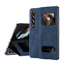 TECH CIRCLE for Samsung Galaxy Z Fold 4 Case, Ultra Thin Luxury Buisness PU Leather Magnetic Kickstand Anti-Scratch Shockproof Protective Phone Case for Samsung Galaxy Z Fold 4 7.6 inch, Royalblue