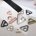 thumbnail image 4 of Uxcell 8 Pcs 1 inch Triangle Buckles Adjuster Triangle D Rings Strap for Purse Straps Keychain Lanyard Dark Silver, 4 of 6