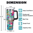 thumbnail image 3 of Boxer Dog Themed Tumbler - 40oz Insulated Stainless Steel Travel Mug with Lid & Straw for Coffee & Water, Cute Gift for Boxer Dog Lovers Women, 3 of 6