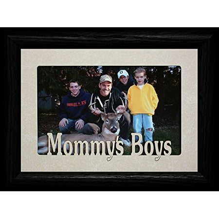 Mommy's Boys Landscape Picture Frame ~ Holds A 4X6 Or Cropped 5X7 Photo ~ Wonderful Gift For Mom From Her Little Boys!