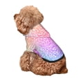 thumbnail image 5 of Fotbe Colorful Glitters Print Small Dog Sweater Hoodies Pet Grey Hooded Soft Fleece Sweatshirts with Pocket Fall Winter Puppy Cat Sweaters Warm Clothes-XX-Large, 5 of 7