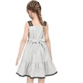 thumbnail image 5 of Girls Dress White Black Plaid 1950s Vintage Strap Sleeveless Casual 5 Years, 5 of 6