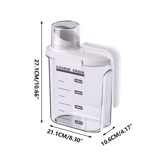 Storage Containers Kitchen Pantry Sealed Jar New Kitchen Grain and Miscellaneous Grain Jar Insect Proof -Proof Sealed Jar Transparent Fresh-Keeping Box Miscellaneous Grain Kitchen Cabinet Storage
