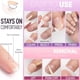 thumbnail image 5 of Parche de uñas postizas de cabeza cuadrada corta: contraste de color de otoño e invierno con uñas, 5 of 5