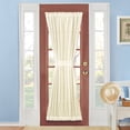 thumbnail image 2 of Collections Etc Montauk Woven Check Sheer Rod Pocket Door Panel, 2 of 3
