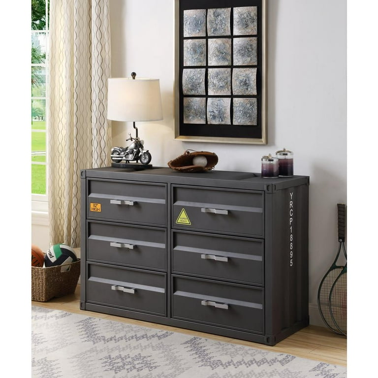専用【ACME FURNITURE】 Acme Furniture Cargo Dresser in Gunmetal Finish - Walmart.com