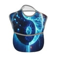 thumbnail image 2 of Hirioo Blue Yin And Yang for Baby Waterproof Pocket Bib Adjustable Closed for Babies Toddlers with Large Pocket 6-24Months, 2 of 8