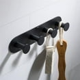 thumbnail image 1 of Kraus KEA-18804MB Elie Bathroom Robe & Towel Hook Rack with 4 Hooks, Matte Black, 1 of 1