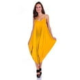 thumbnail image 2 of SR Women's Casual Solid Spaghetti Strap Loose Fit Harem Jumpsuit, X-Large, Mustard, 2 of 4