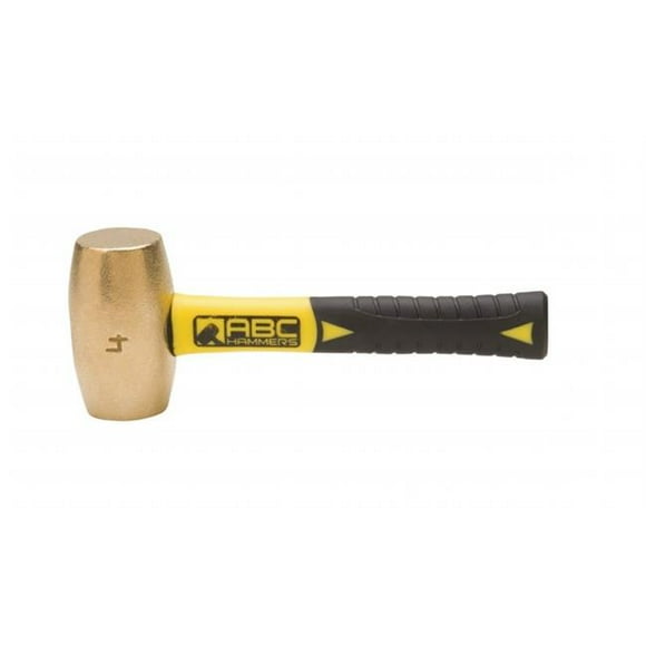 ABC Hammers, Inc. ABC4BFS 4 lb. Brass Hammer with 8 inch Fiberglass Handle