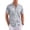 01-White Palm Leaf, variant on Men's Hawaiian Beach Short Sleeve Button Down Shirt Tropical Cuban Collar Casual Shirt