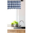 thumbnail image 3 of Ambesonne Navy Window Valance, Oriental Patchwork, 54" X 18", Pale Blue Dark Blue, 3 of 3