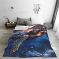 thumbnail image 5 of Sikiie Night Sky Turtle Ultra-Soft Micro flannel Blanket Luxury All Seasons Warm Blanket for Bedding Sofa and Travel (4 sizes)-40"x30", 5 of 7