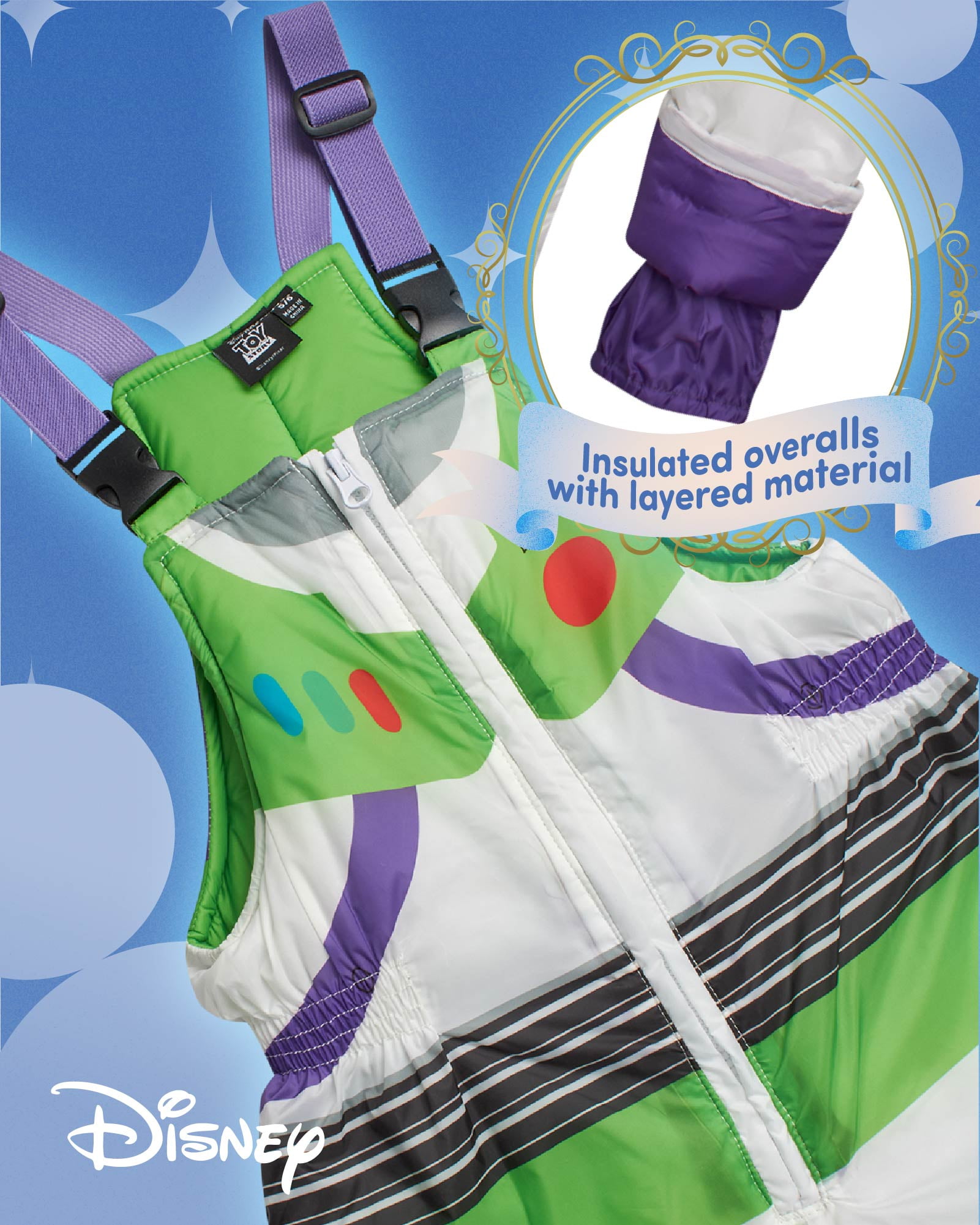 Disney Little Boys Snowsuit Set - 2 Piece Toy Story, Cars, Mickey