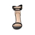 thumbnail image 6 of BLISSFUL STEP Women's Bow Back Ankle Straps Stiletto High Heel Sandals Black 6, 6 of 8