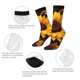 thumbnail image 4 of Balery Vibrant Sunflower Blooms Calcetas Largas con Estampado para Hombre y Mujer – Suaves y Transpirables, Talla Única (US 5-11), 4 of 6