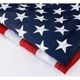 thumbnail image 3 of American Flag 2.5x4ft: Longest Lasting US Flag, Made From Nylon, Embroidered Stars, Sewn Stripes, Brass Grommets, UV Protection Perfect for Outdoors! USA Flag, 3 of 5