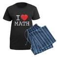 thumbnail image 5 of CafePress - I Heart Math Women's Dark Pajamas - Women's Short Sleeve Print T-Shirt and Pants Dark Cotton Pajama Set, 5 of 7