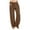 Khaki, variant on ABATAB Womens Palazzo Pants Casual Flowy Cotton Linen Pants Wide Leg Summer Beach Vacation Trousers with Pockets