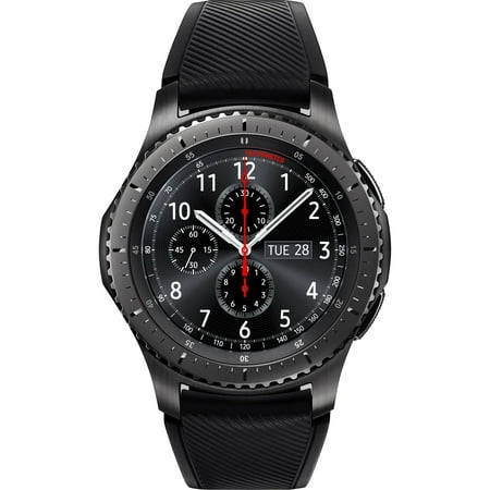 SAMSUNG Gear S3 Frontier Smart Watch Black 46mm - SM-R760NDAAXAR - Walmart.com