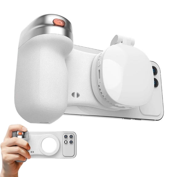 Magnetic Phone Camera Grip with Detachable Wireless Shutter Button for Smartphone Shooting