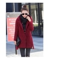 thumbnail image 3 of Women's casual oversized loose-fit zipper pullover hoodie tunic, sweatshirt jacket jacket autumn outfit, 3 of 8