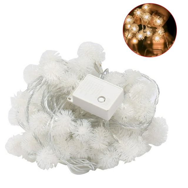 A Christmas Decorative Led Light String Solar Powered Dandelion Ball Fairy Lights For Indoor Outdoor Bedroom Wedding Party Starry Twinkle Mini String Lights