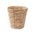 thumbnail image 2 of Floleo Straw Woven Trash Can with Lid, Rattan Waste Basket Laundry Hamper, Water Hyacinth Storage Bin for Home Office Living Room Kitchen Bathroom, 2 of 6