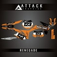 thumbnail image 2 of Attack Graphics Custom Renegade Complete Bike Graphics Kit for KTM 500 EXC 2013, 2 of 3