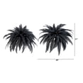 thumbnail image 3 of Nearly Natural Artificial Halloween Boston Ferns - 48" - Black - Set of 2, 3 of 4